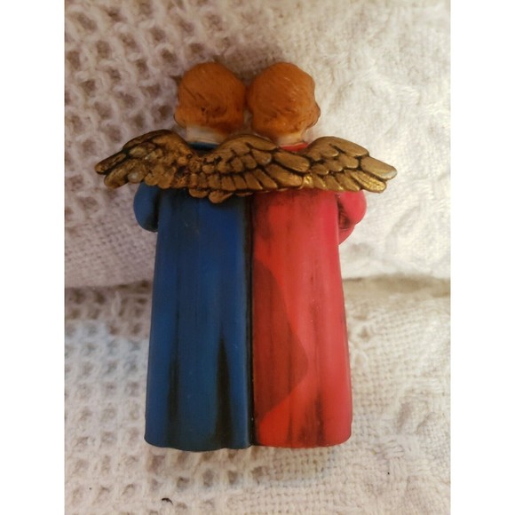 Vtg 1950's ART PLASTIC Angels Playing Musical Instruments Bristish Hong Kong - Picture 2 of 4